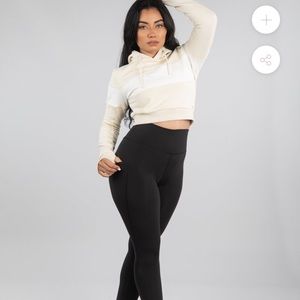 BuffBunny prosecco wanderlust crop hoodie